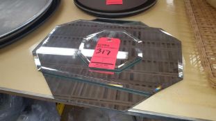 Lot of asst mirrors including, (3) 18" x 12" rectangle, (7) 16" octagon, and (10) 8" octagon