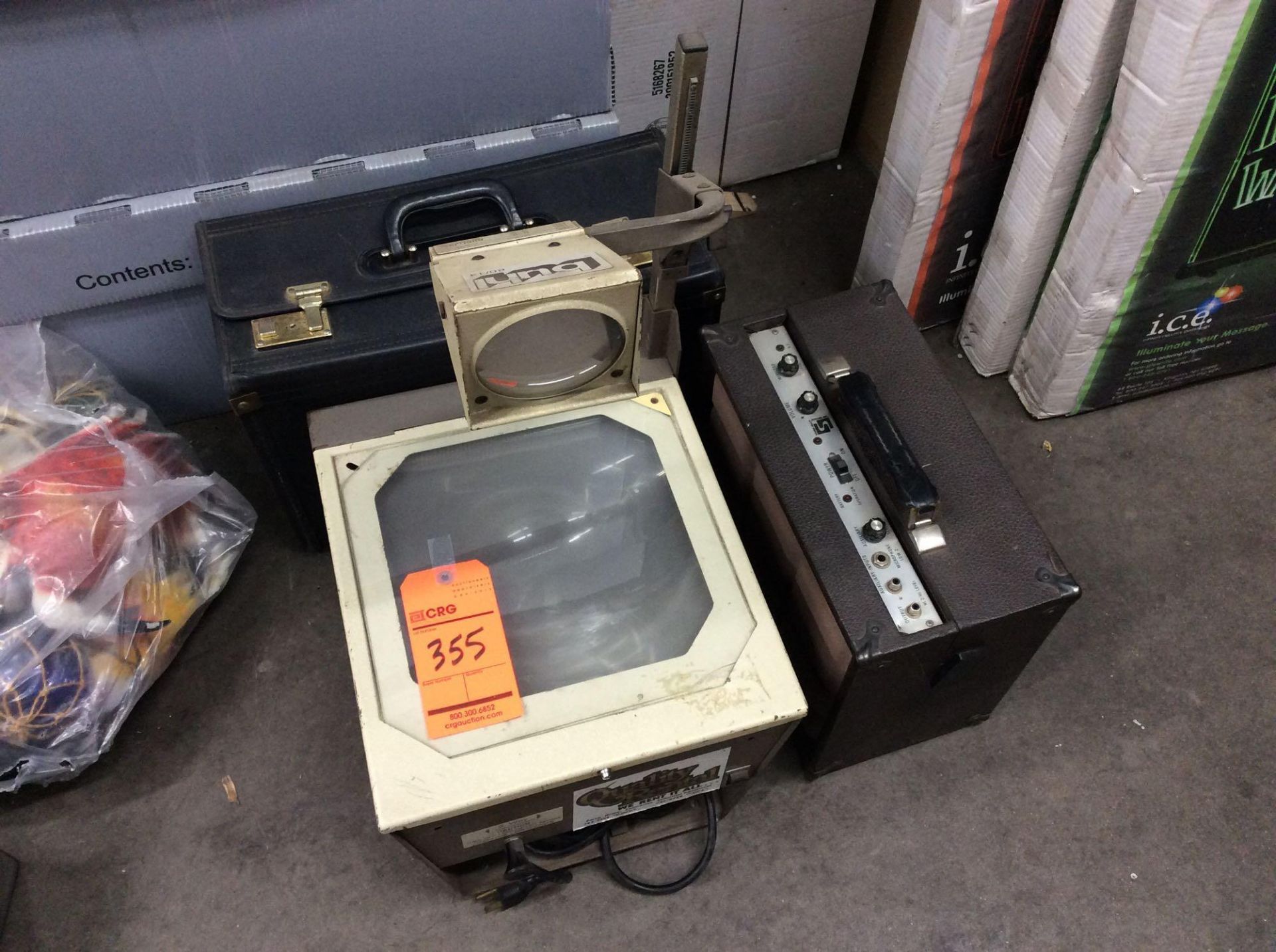 Lot of (3) items including overhead projector, Sound Craft PA / Sound System and Kodak slide