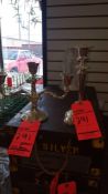 Lot of Candelabras including (13) 9" 3-branch silver,(10) 11" silver candelabras, with 5 wood