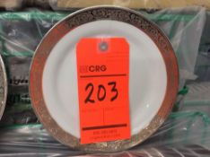 Lot of (318) Platinum trim 8" salad/dessert plate