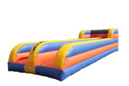 Kangaroo Inflatables bungee run with vests and bungee