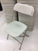 Lot of (50) resin/metal chairs
