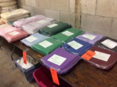 Lot of Asst napkins and tablecloths - varied sizes & colors