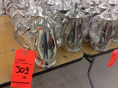 Lot of (40) silver-plated coffee/tea pots