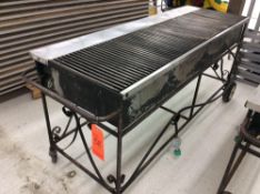 Lazy-Man charcoal type 5'6" portable gas broiler