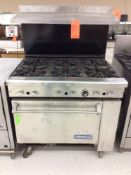 Imperial 6-burner gas stove/oven, portable