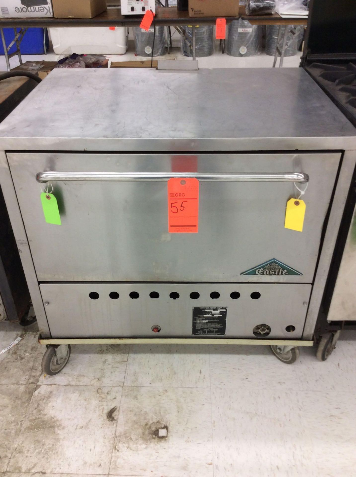 Castle-Comstock P-031 Pizza Oven, LP gas, (2) 31-1/2" x 21" hearth decks