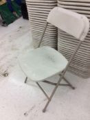 Lot of (50) resin/metal folding chairs