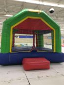 Funhouse inflatable bounce house, approx. 14' x 17', with blower