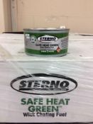 Lot of (28) cases of Sterno Safe Heat Green Wick Chafing Fuel, 2-hr, 4.06-oz, (72) cans per case