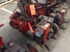 Lot of (2) Industrial Plus gas-powered hydraulic post hole diggers, No auger (one complete, one