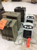 Lot of (5) asst electric heaters