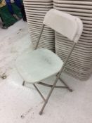 Lot of (50) resin/metal folding chairs