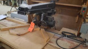 DeWalt 12 inch radial arm saw catalog number 35026, type 3. Three quarter horsepower, 1 phase