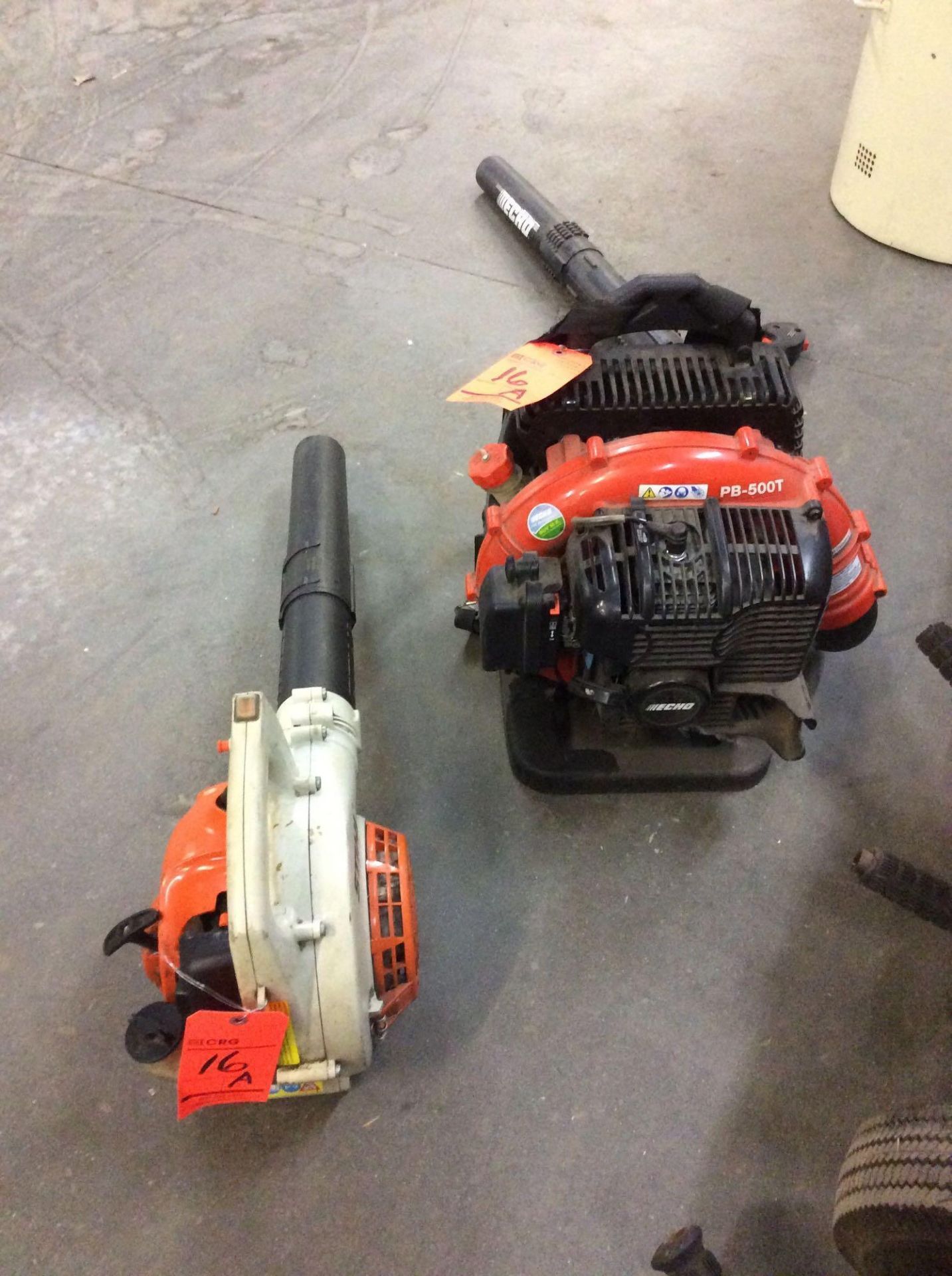 Lot of (2) gas powered blowers - (1) Echo backpack style, and (1) Stihl handheld - Image 2 of 2