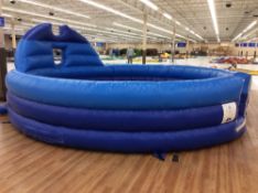 Inflatable foam pit, approx. 18' diameter, with blower