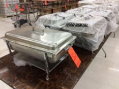 Lot of (7) 13" x 21" stainless chafers