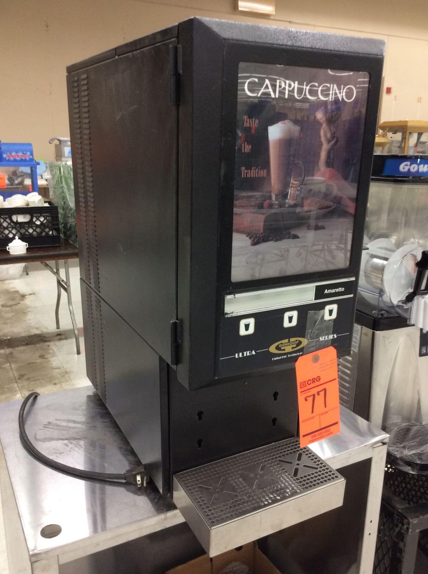 Genequip cappuccino maker/dispenser, with stainless steel cart - Bild 2 aus 2