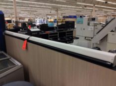 Lot of (2) 8' wide projection screens