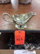 Lot of (79) silver-plated gravy boats