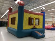 15' x 15' inflatable" sports" bounce house, with blower