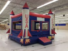 15' x 15' Rocket Ship Inflatable bounce house with blower