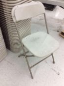 Lot of (50) resin/metal folding chairs