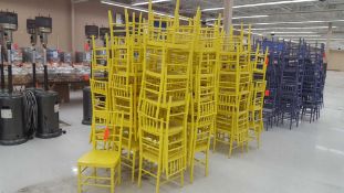 Lot of (71) yellow ballroom chairs