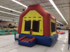 15' x 15' inflatable " fun house" bounce house, with blower.