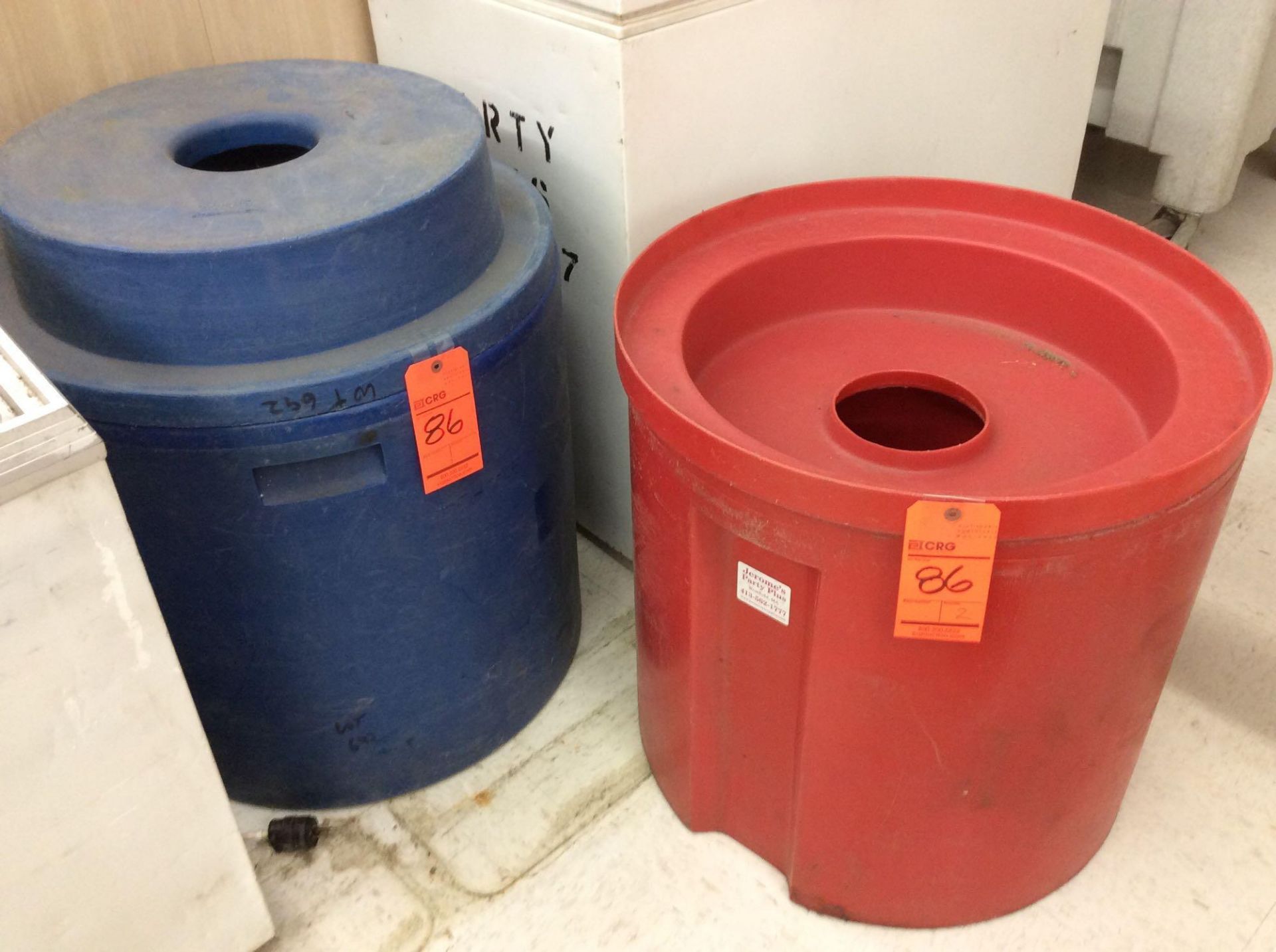 Lot - includes (2) keg-cooler barrels, and (1) chest freezer - Image 2 of 2