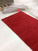 Lot of (2) red carpet runners - each approx. 4' x 25'