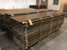 Weblok plywood flooring system - includes (85) 2' x 8' panels, (47) 2' x 4' panels, aluminum edging,
