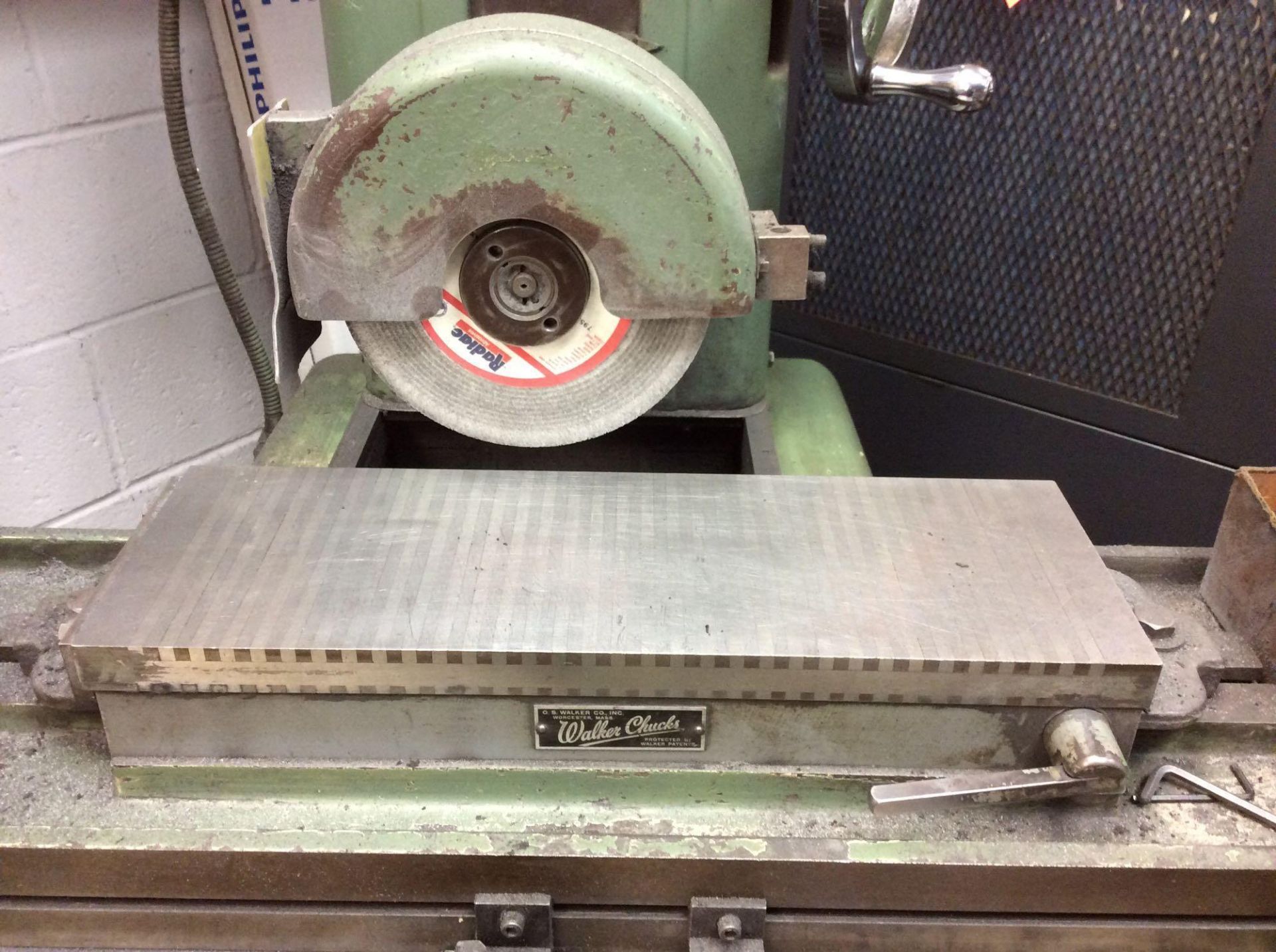 Boyar Schultz surface grinder, 8" wheel, mn 6-18H, sn H-728, 1730 rpm, 1/2 hp, 3 phase, with Walker - Image 2 of 4