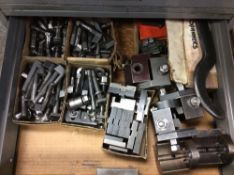 Contents of (4) drawers - includes large qty of tool holders, bushings, etc