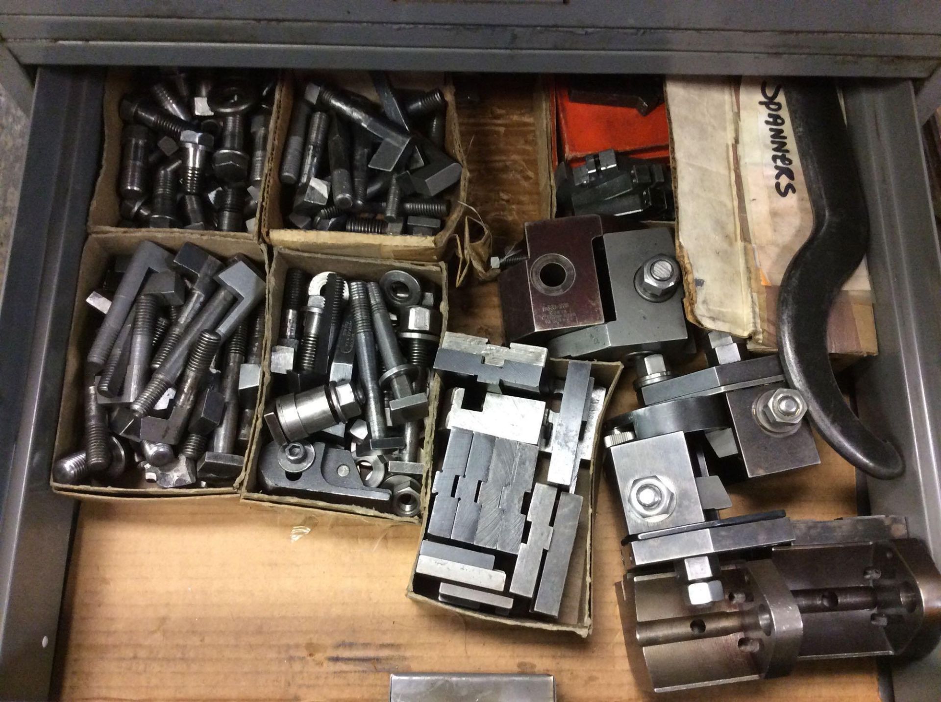 Contents of (4) drawers - includes large qty of tool holders, bushings, etc