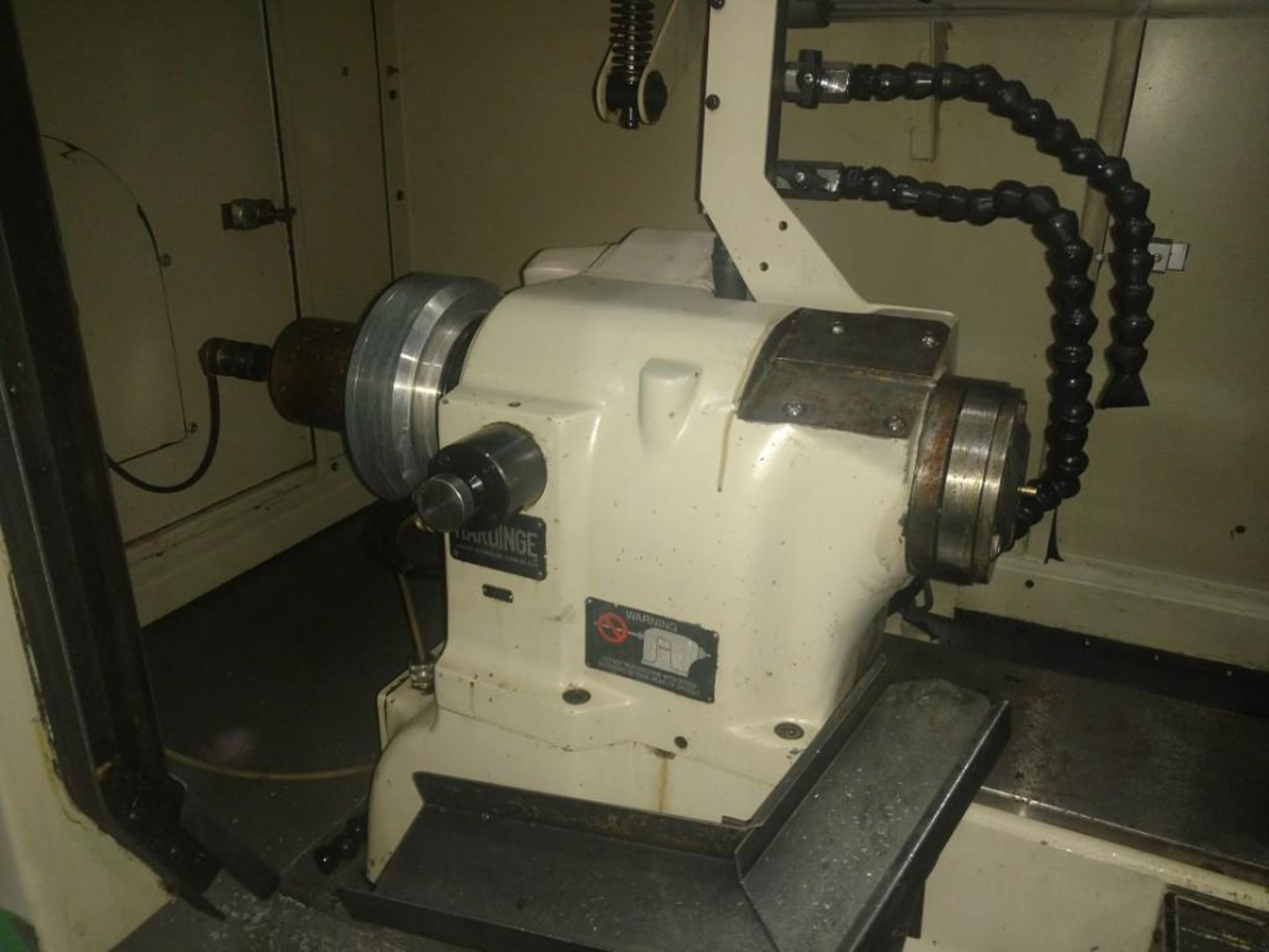 Hardinge Precision CNC Chucker/lathe, mn CHNC I, with Siemens Sinumerik Control, vertical cutoff att - Image 11 of 12