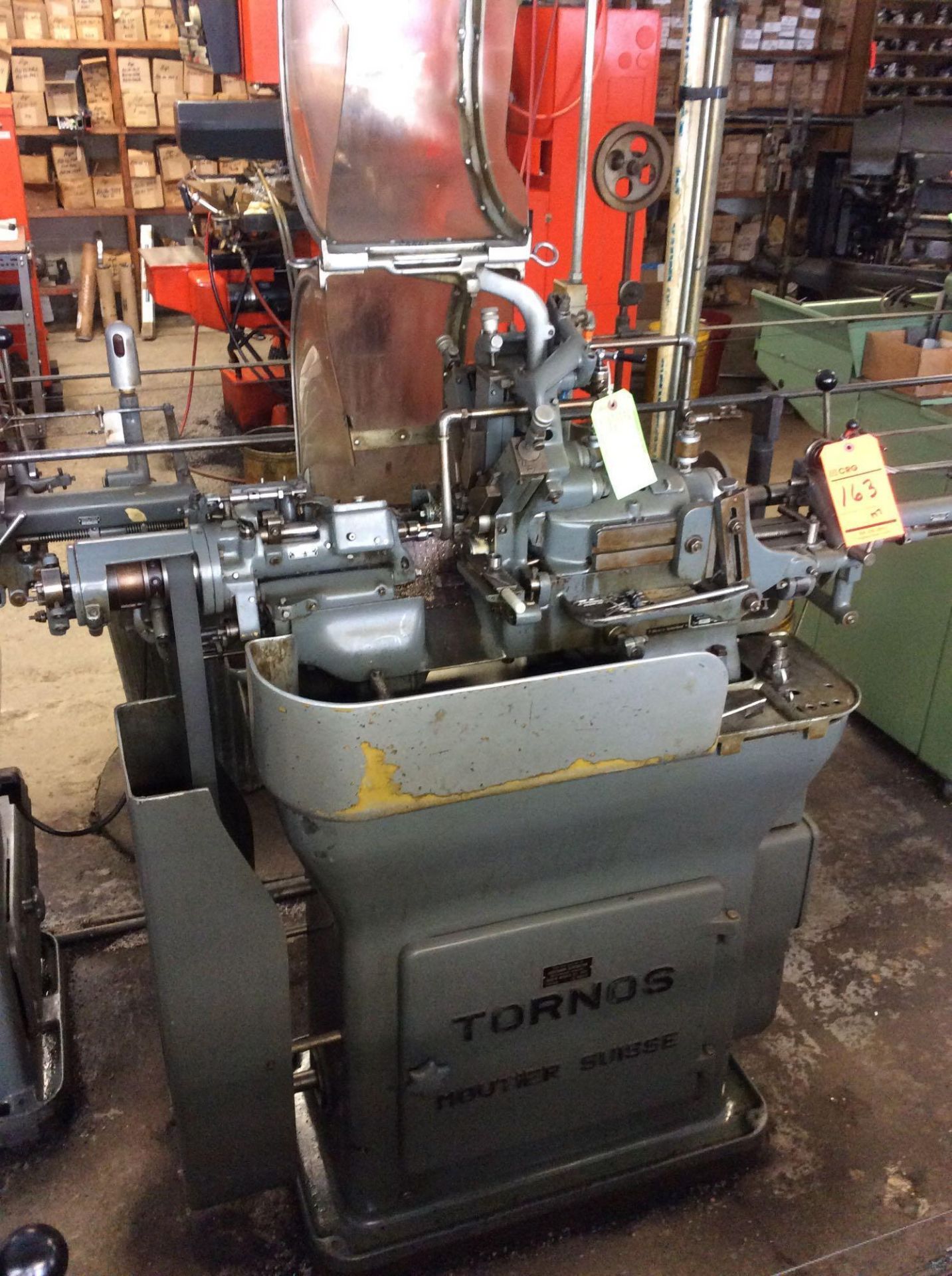 Tornos Moutier Suisse automatic screw machine, mn R7, sn 95541, spindle stop, XIII-Y sn 4080 attachm - Image 2 of 4