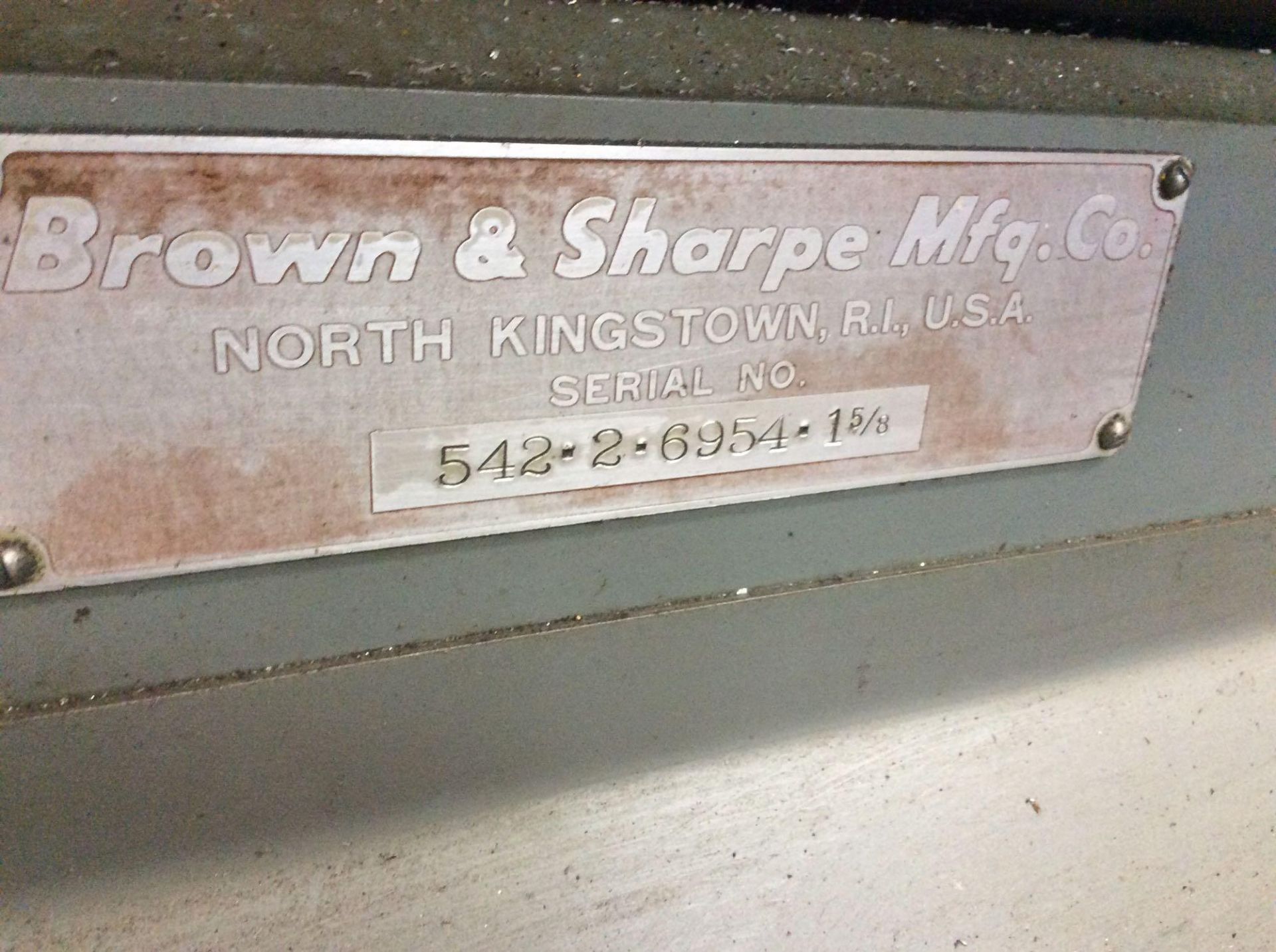 Brown and Sharpe square base automatic screw machine, mn 2, sn 542-2-6954, 1 5/8" capacity, 4 speeds - Image 6 of 7