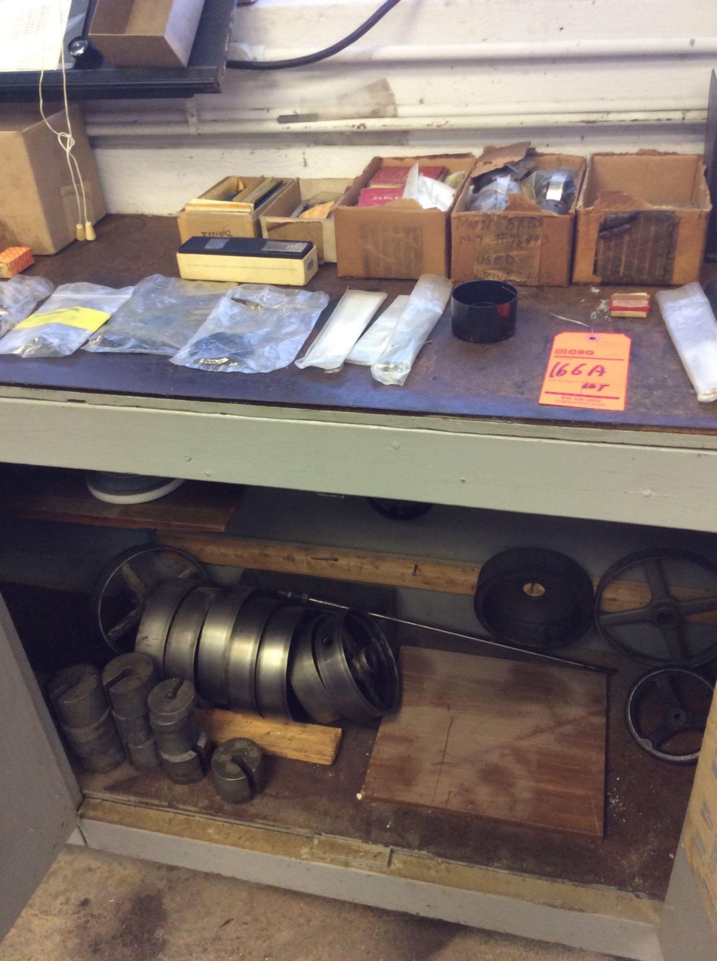 Lot of Swiss/screw machine accessories - includes contents of (2) cabinets - asst belts, chasers, to - Image 6 of 6