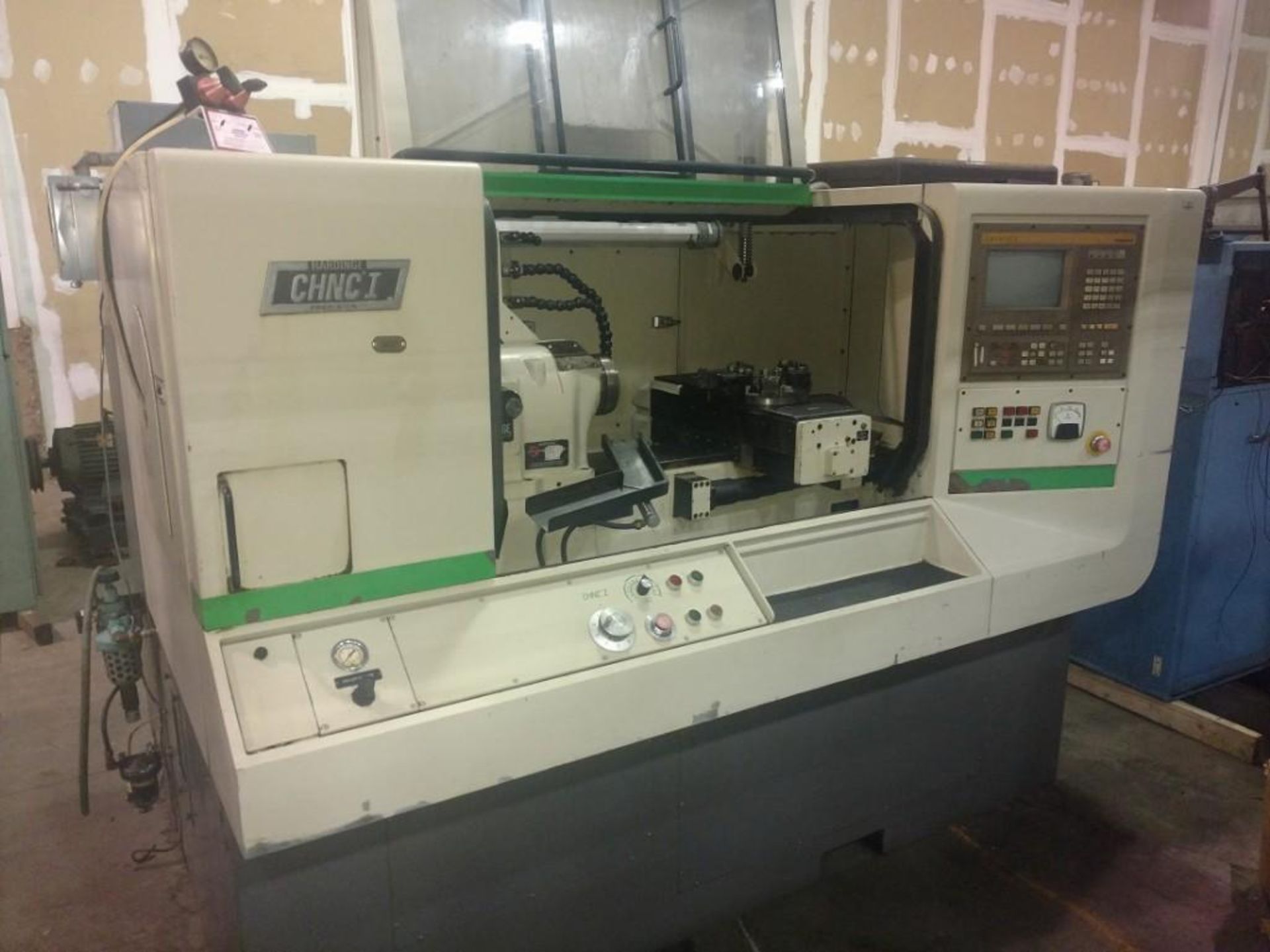 Hardinge Precision CNC Chucker/lathe, mn CHNC I, with Siemens Sinumerik Control, vertical cutoff att - Image 8 of 12