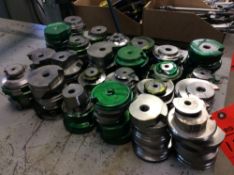 Lot of asst Somma tooling wheels