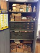 Lot of Swiss/screw machine accessories - includes contents of (2) cabinets - asst belts, chasers, to