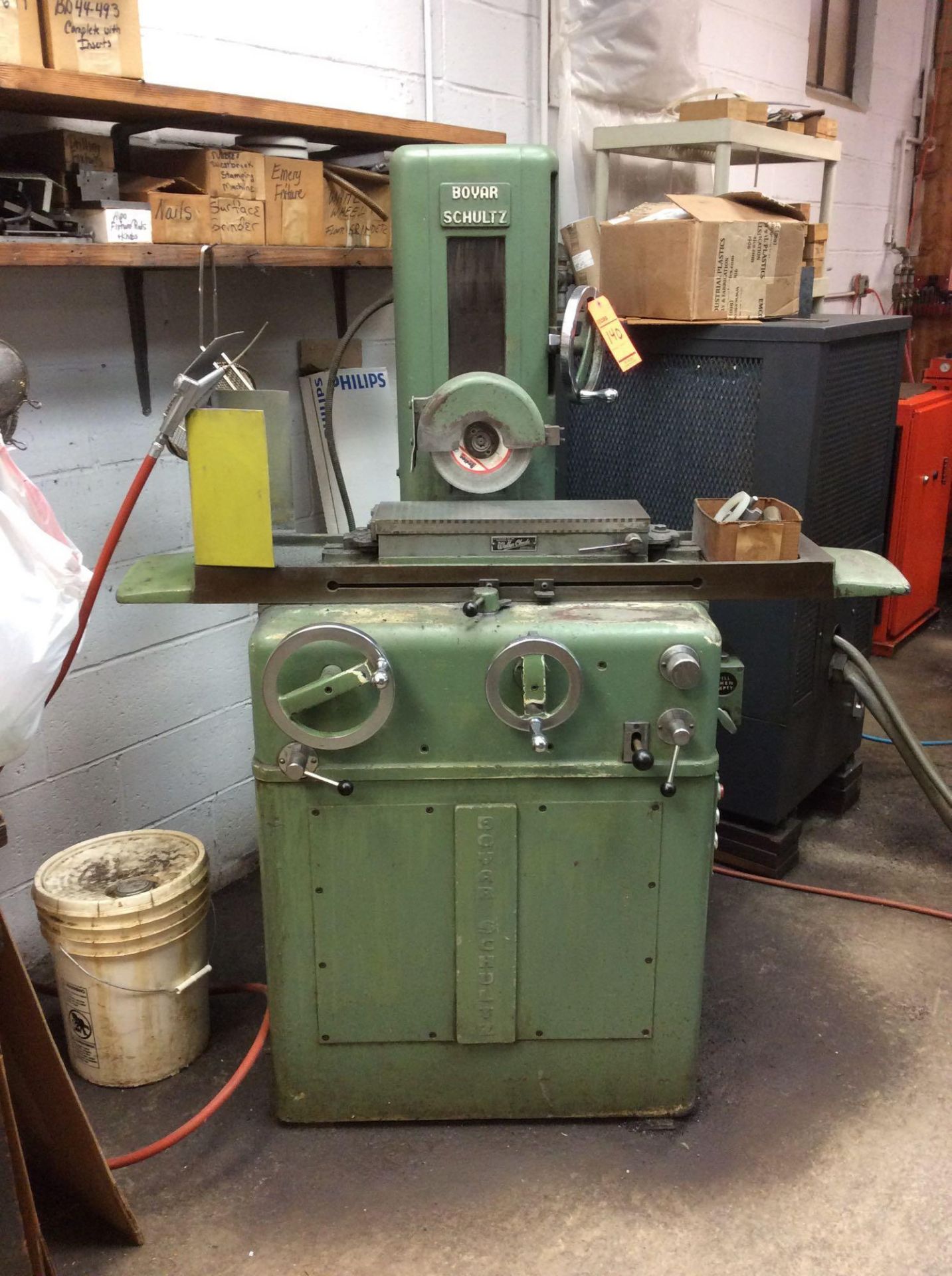 Boyar Schultz surface grinder, 8" wheel, mn 6-18H, sn H-728, 1730 rpm, 1/2 hp, 3 phase, with Walker