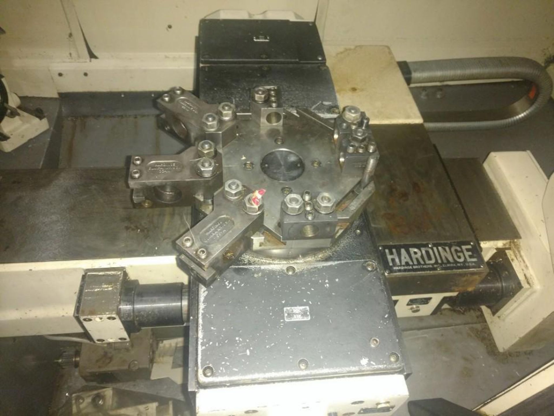 Hardinge Precision CNC Chucker/lathe, mn CHNC I, with Siemens Sinumerik Control, vertical cutoff att - Image 2 of 12