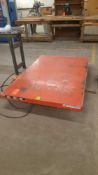 Presto 4 foot by 6 foot electric hydraulic scissor lift table with 3000 pound capacity