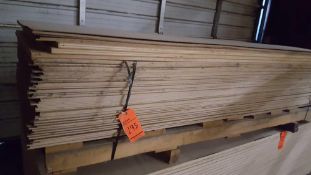 Lot of assorted 4 by 8 sheets plywood etc. assorted with some Masonite sheets mixed in