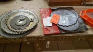 Lot of assorted saw blades