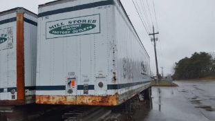 1980 Budd tandem axle, 45-foot storage trailer, model YF-22 S400 A62 serial number is 188372M,