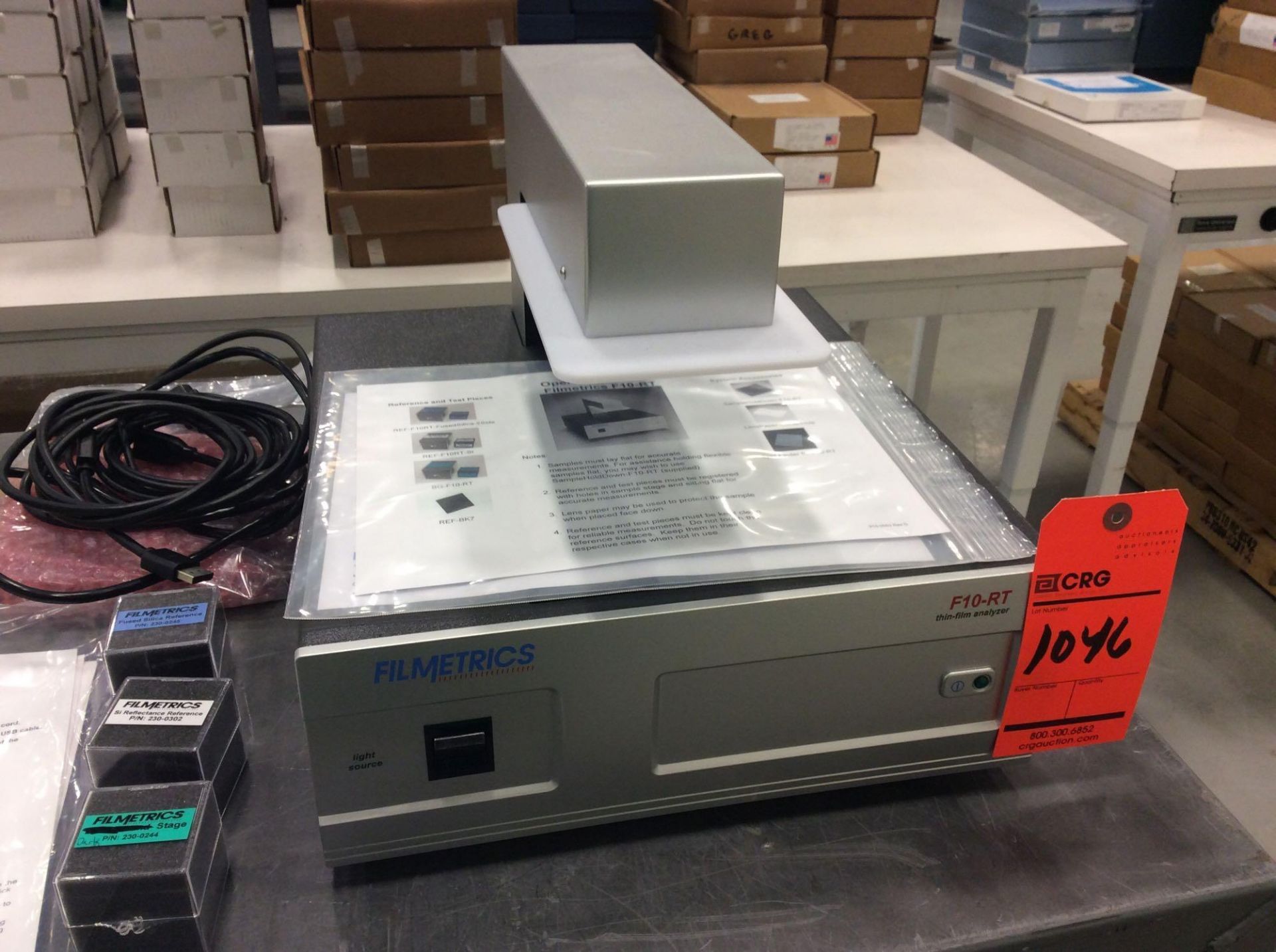 Filmetrics Thin Film analyzer, mn F10-RT with accessories (LOCATED IN BATAVIA) - Image 2 of 3