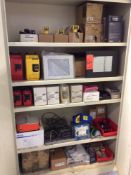 Lot of asst electronic components including SEW Eurodrive Movitrac inverters, Baldor inverters, Bann